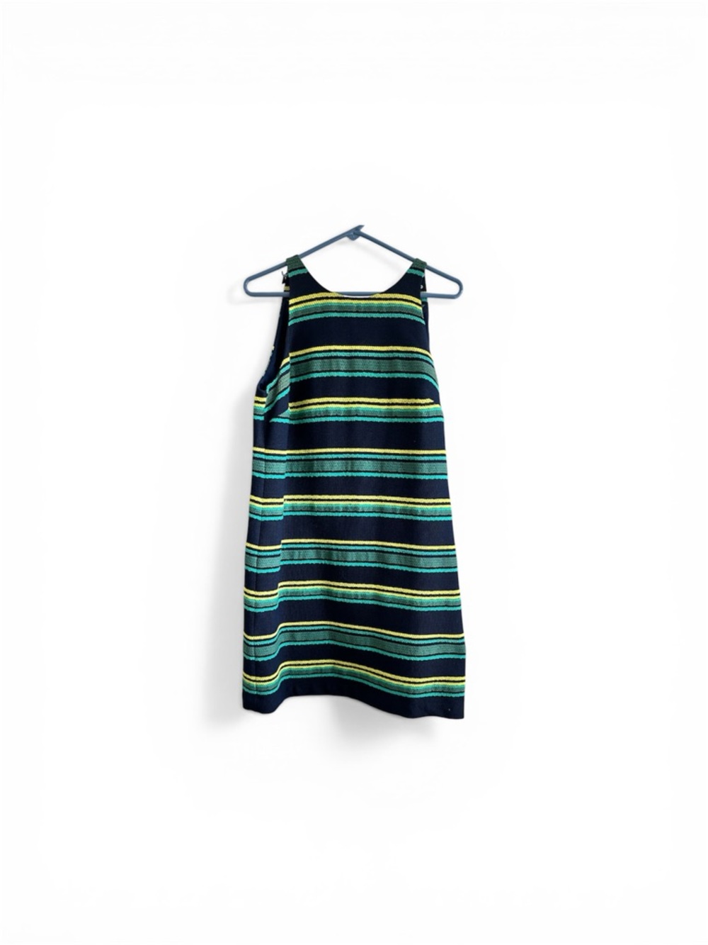 Vineyard Vines Navy Dress with Teal and Yellow Stripes - Picture 8 of 8